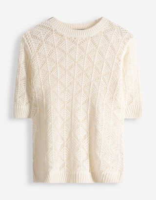 Pullover - Karomuster - beige
