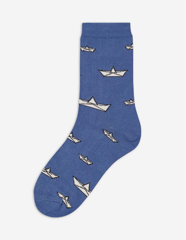 Sokken - Motief all-over - blauw