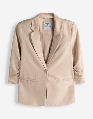 Blazer - Dreiviertel&auml;rmel - beige