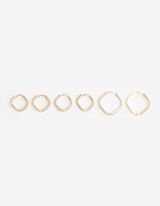 Ohrringe - 3er-Pack - Goldfarben
