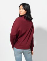 Bliuzonas - Užtrauktukas - tamsiai raudonas