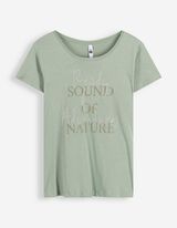 T-Shirt - Glitzerprint - Petrol