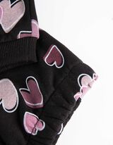 Sweatshirt - Glitzerprint - schwarz