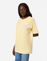T-Shirt - R&uuml;ckenprint - Hellgelb
