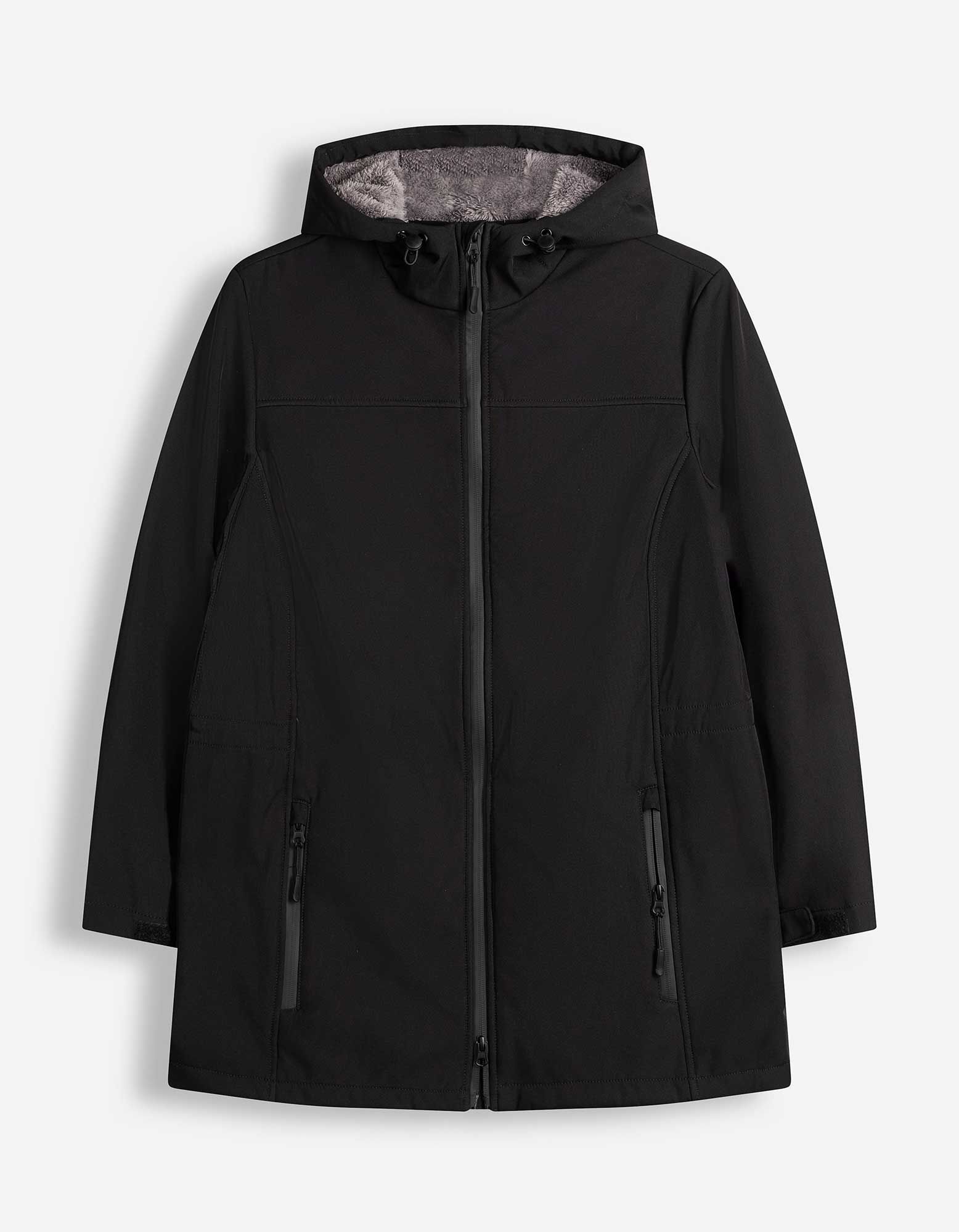Parka - Poches plaqu&eacute;es - noir