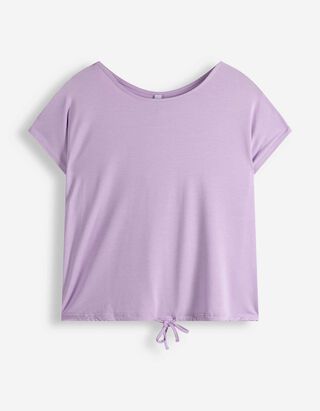 T-Shirt - Knotendetail - lila