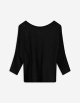 Pullover - Baumwoll-Mix - schwarz