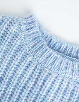 Trui - Grof breisel - lichtblauw