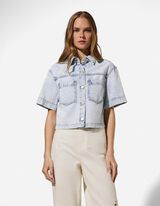 Chemise en jean - denim bleu clair - bleu clair
