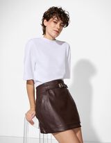 Mini krilo - PU - temno rdeca