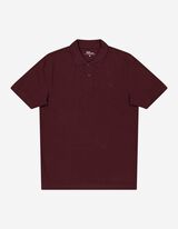 Polo-majica - Zakopčavanje na dugmad - tamno-crvena