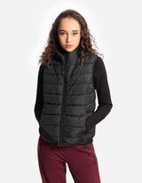 Prešívaná vesta - Stojačik - cierna