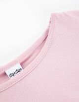 Zestaw koszuli z długim rękawem i sukienki w kratę - pepitka - rozowy