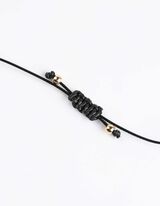 Nyakl&aacute;nc - Gy&ouml;ngy&ouml;kkel d&iacute;sz&iacute;tve - fekete