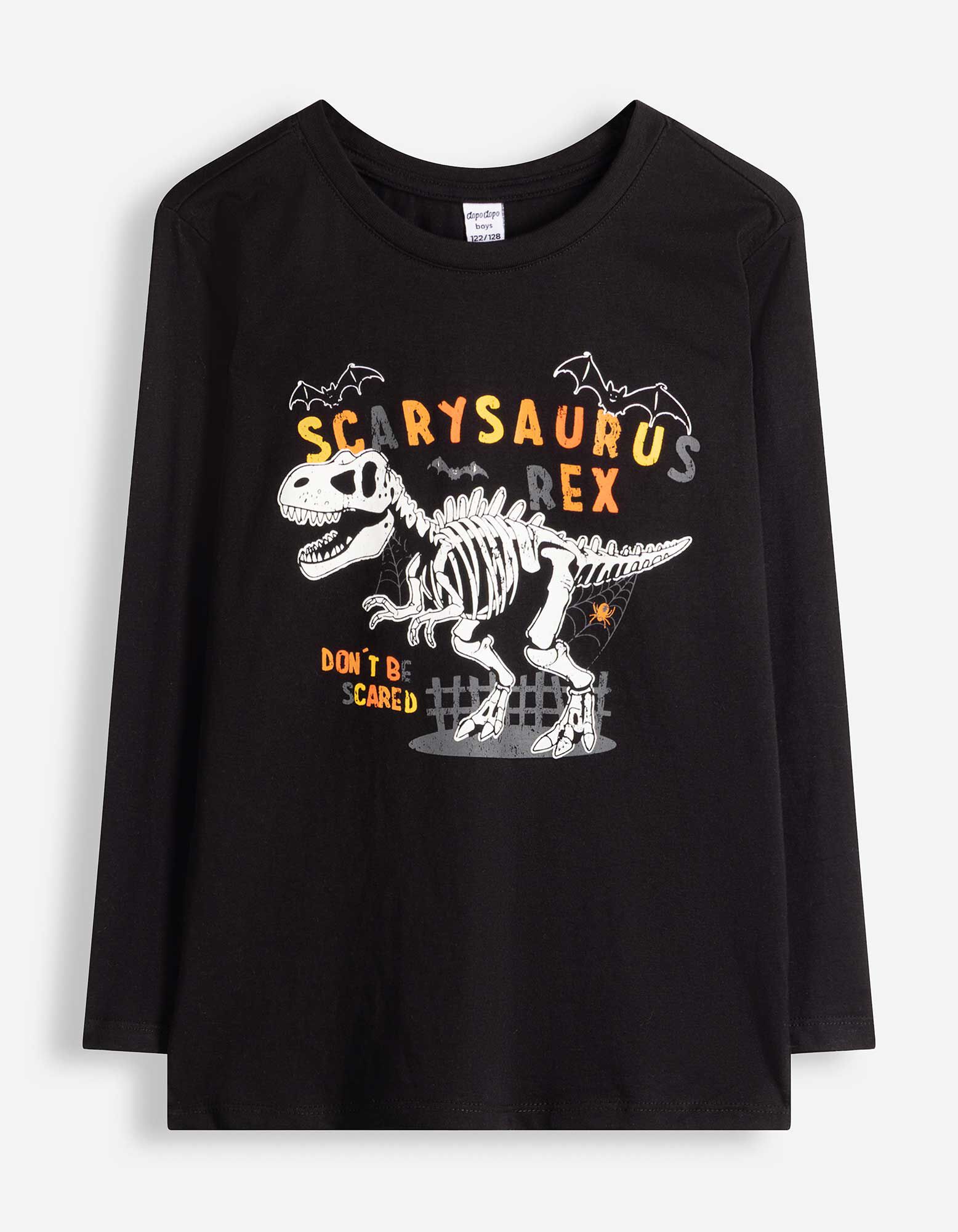 Langarmshirt - Halloween - Schwarz