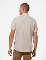 Hemd - Leinen-Mix - grau