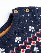 Pul&oacute;ver - Jacquard - sotetkek