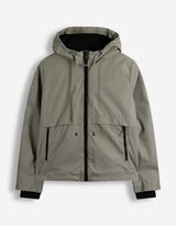 Outdoorjacke - Kapuze - dunkelgr&uuml;n