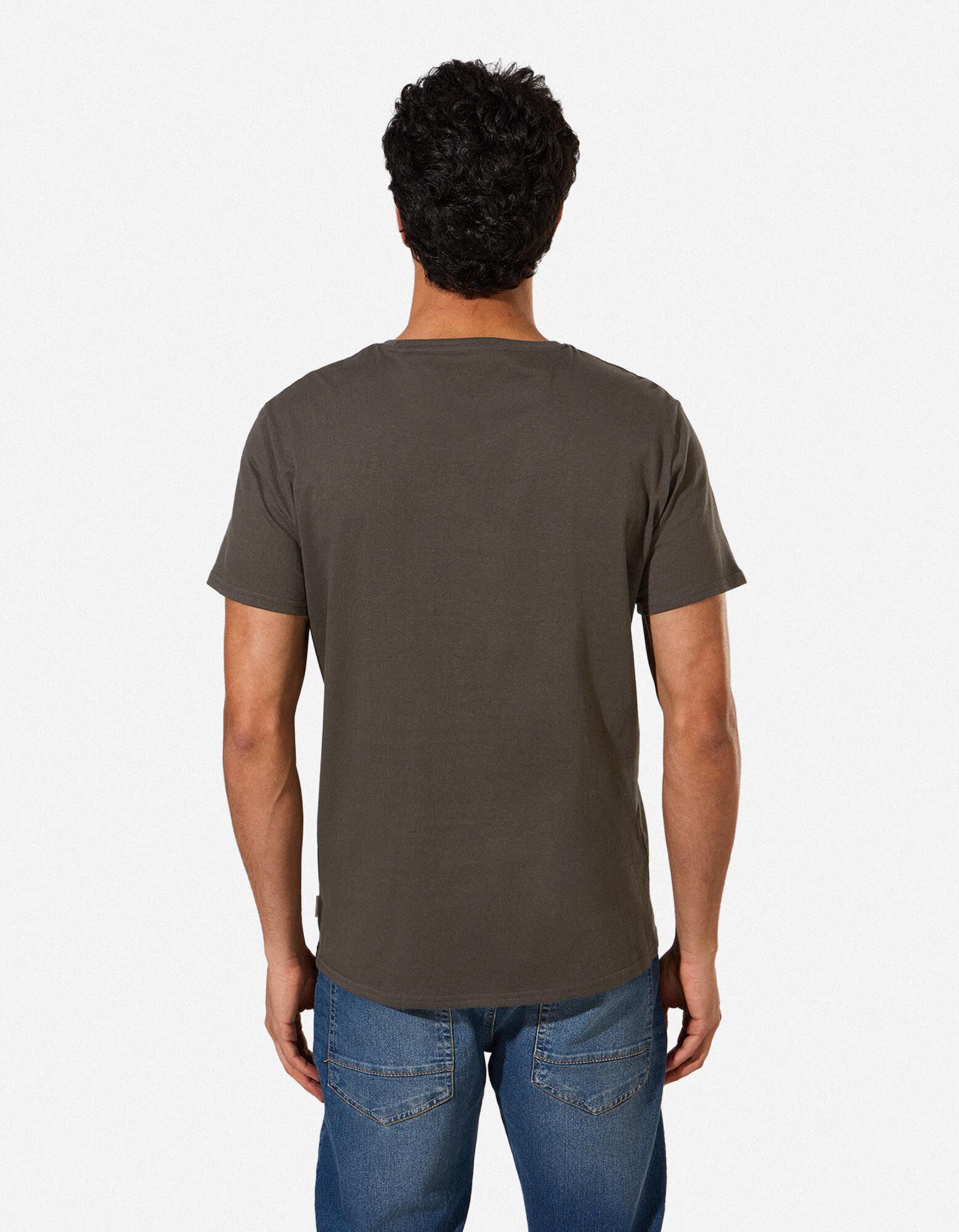 T-shirt - Unicolore - khaki