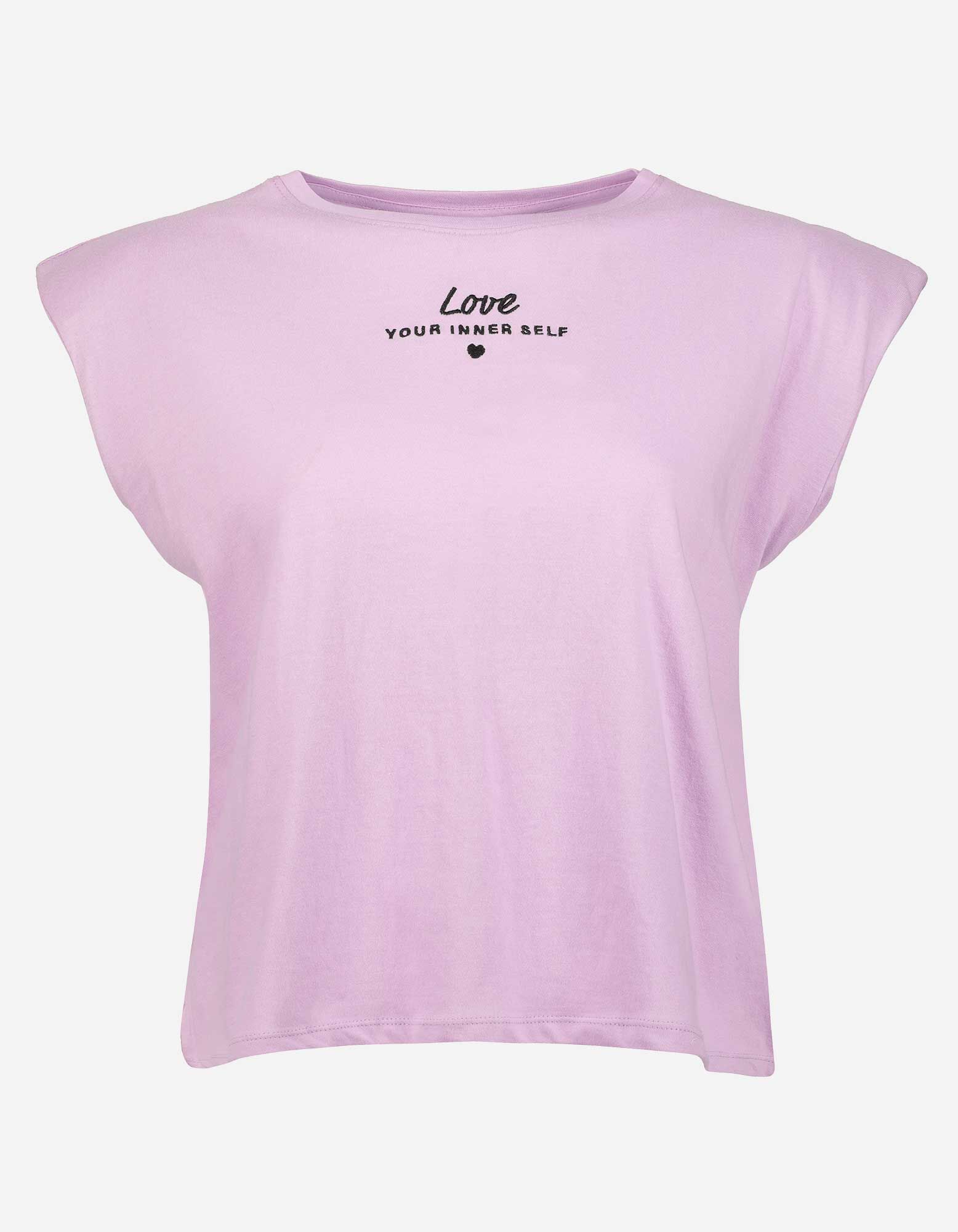 Damen T-Shirt mit Schulterpolstern 