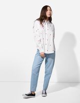 bluzka - haft - bialy