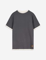 T-shirt - Oversized fit - donkergrijs