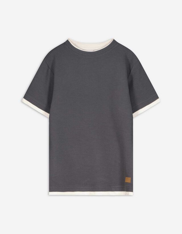 T-shirt - Oversized fit - donkergrijs