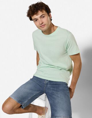 Jeansshorts - dark blue denim - Hellblau