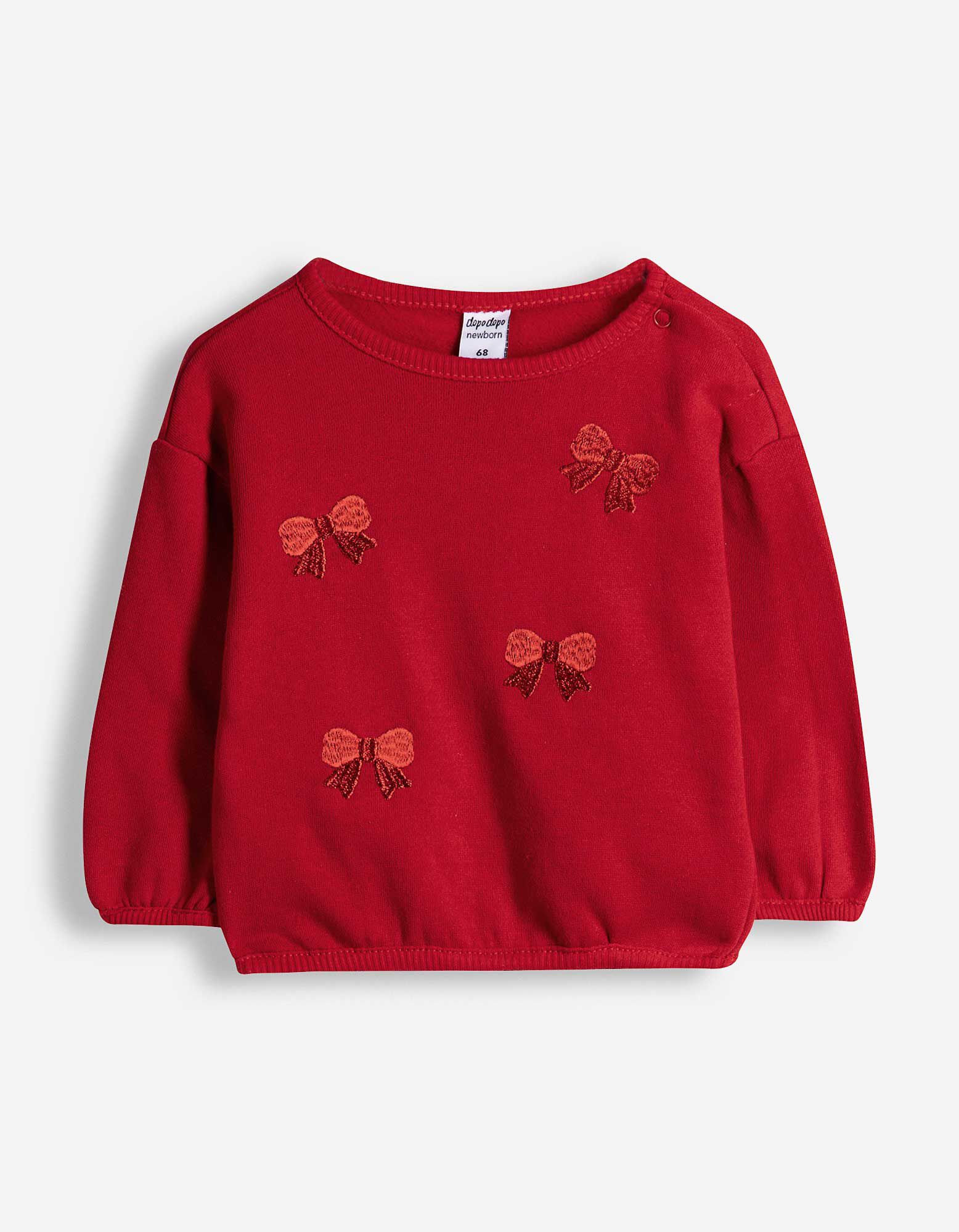 Set aus Sweatshirt und Leggings - Thermoeffekt - Rot