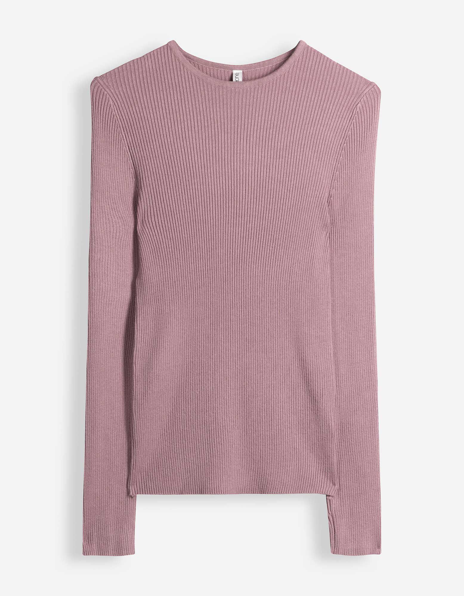 Pullover - Rippenstruktur - Lila