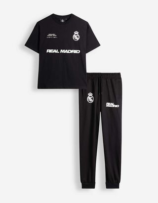 Set aus T-Shirt und Hose - Real Madrid - Schwarz