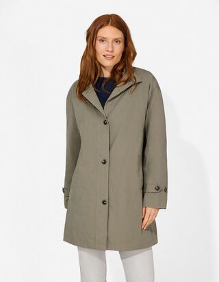 Manteau - M&eacute;lange de coton - Vert clair