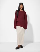 Trui - Oversized fit - donkerrood