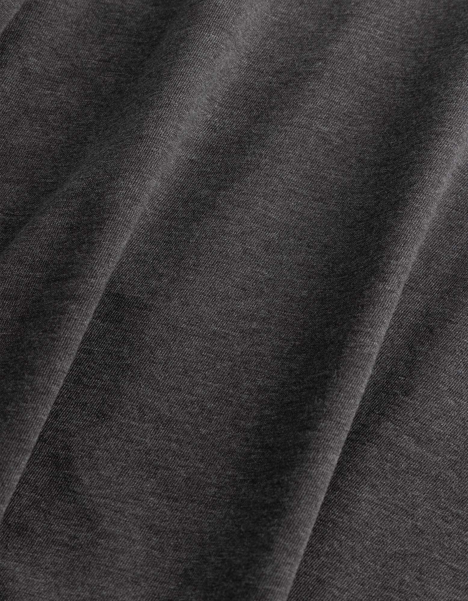 Langarmshirt - Meliert - Dunkelgrau