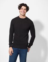 Pullover - Baumwolle - schwarz