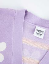 Pletena jopa - Viskozna me&scaron;anica - vijolicna