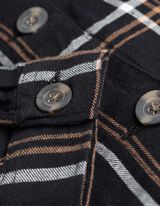 Longshirt - Hemdkragen - schwarz