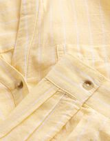 Hemdbluse - Streifen - hellgelb