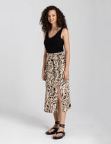 Gonna midi - Viscosa - beige