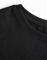 Marškinėliai - Blizgus paveikslėlis - juodas