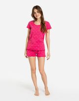 Pidžama gornji deo - Šareni print - ruzicasta