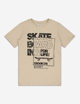 Tricou - Imprimeu - Bej
