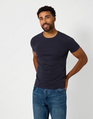 T-Shirt - Stretchanteil - blau