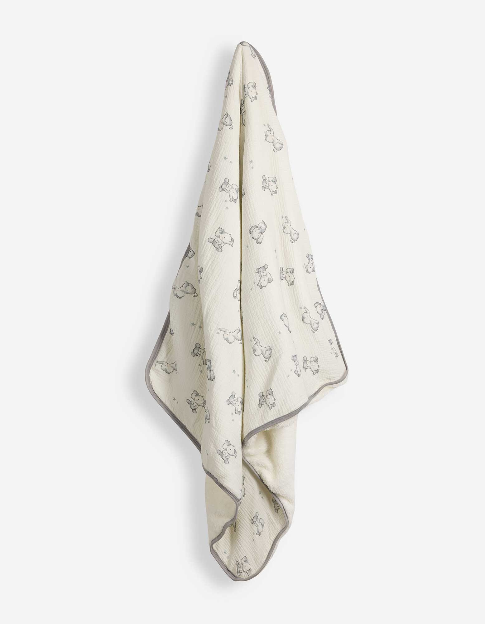 Decke - Pl&uuml;sch - Off-White