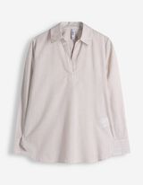 Tunika - Proužky - b&eacute;žov&aacute;