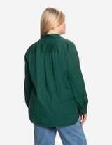 Hemdbluse - Brusttasche - grün