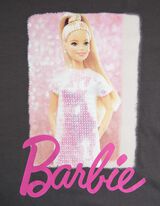 T-shirt - Barbie - donkergrijs