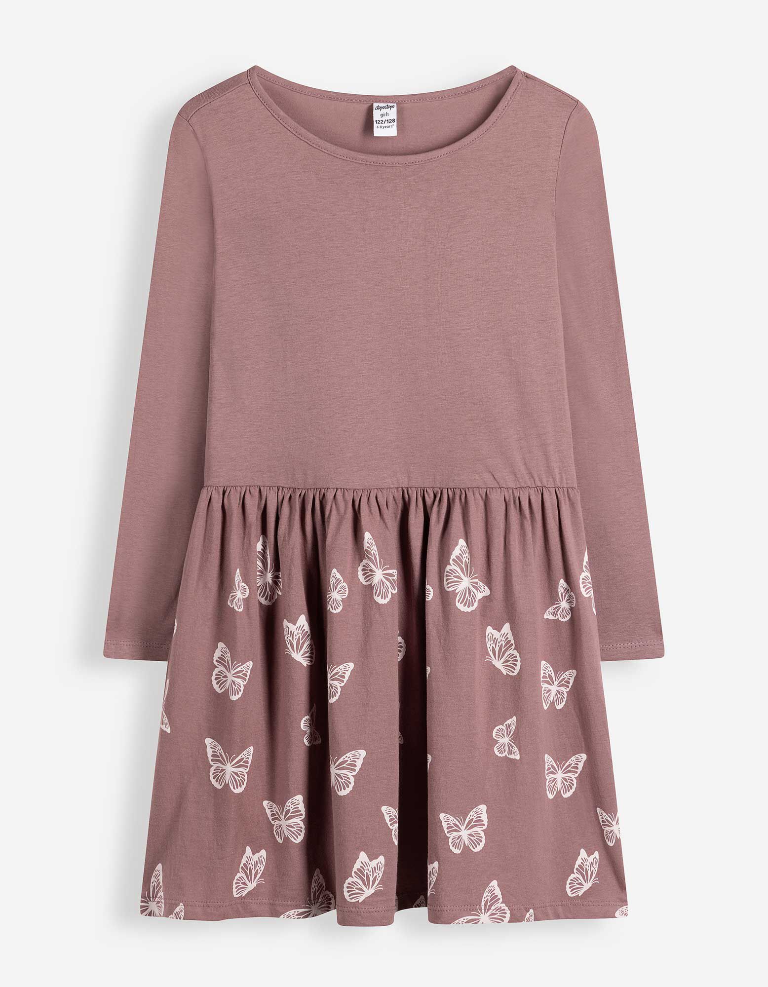 Kleid - Print - Beere