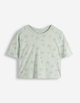 Pigiama completo (maglia + shorts) - Motivo allover - verde chiaro