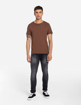 Tričko - Bavlna - hneda